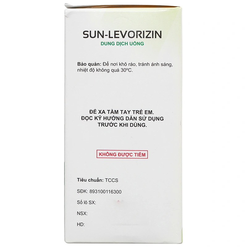 SUN-LEVORIZIN trị các triệu chứng viêm mũi dị ứng, mày đay (30 ống x 10ml) - 4
